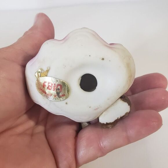 Adorable Vintage Made in Taiwan Rep of China Porcelain January Girl Figurine 4" - Picture 4 of 8